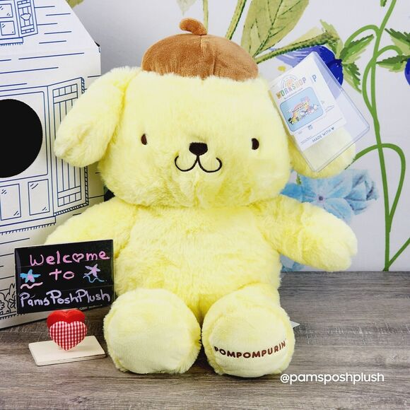 Build A Bear Hello Kitty PomPomPurin & Muffin Mini Sleeper & Slippers Plush - Picture 6 of 16